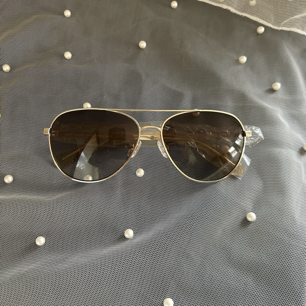 Kate Spade Emmaline Silver Aviator Sunglasses NWOT - Picture 3 of 10
